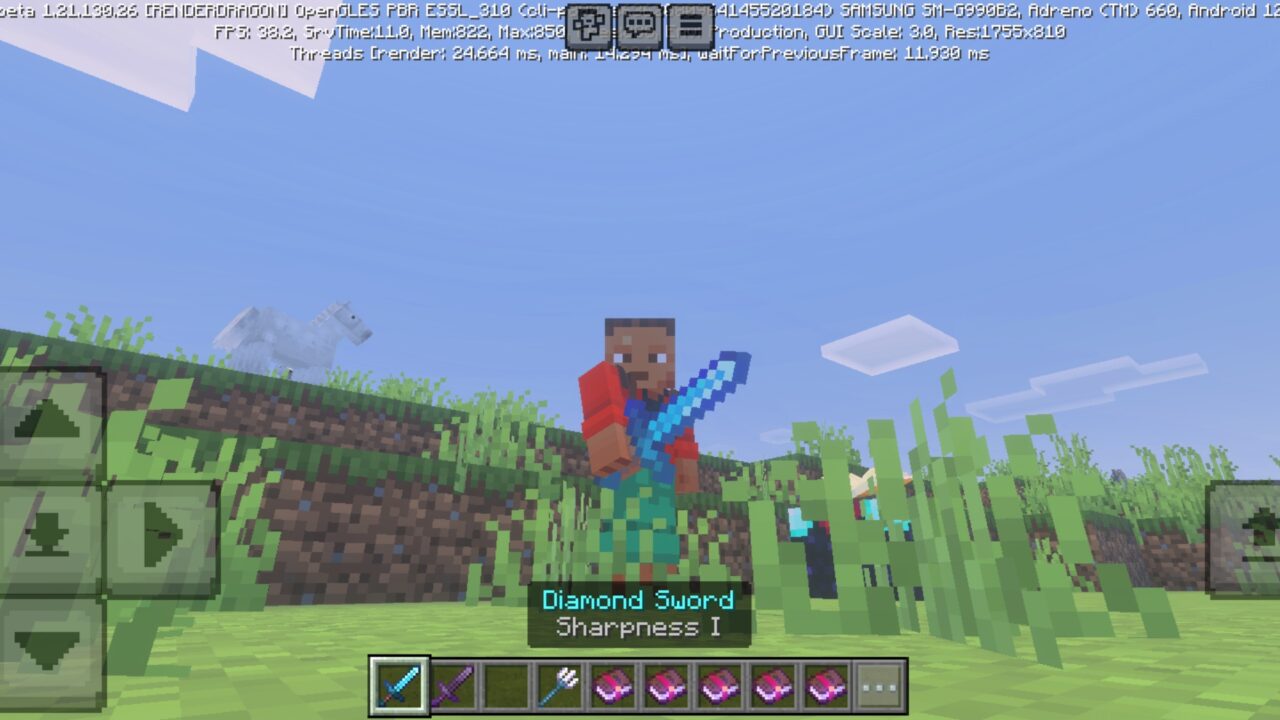 Diamond from Library Enchants Mod for Minecraft PE