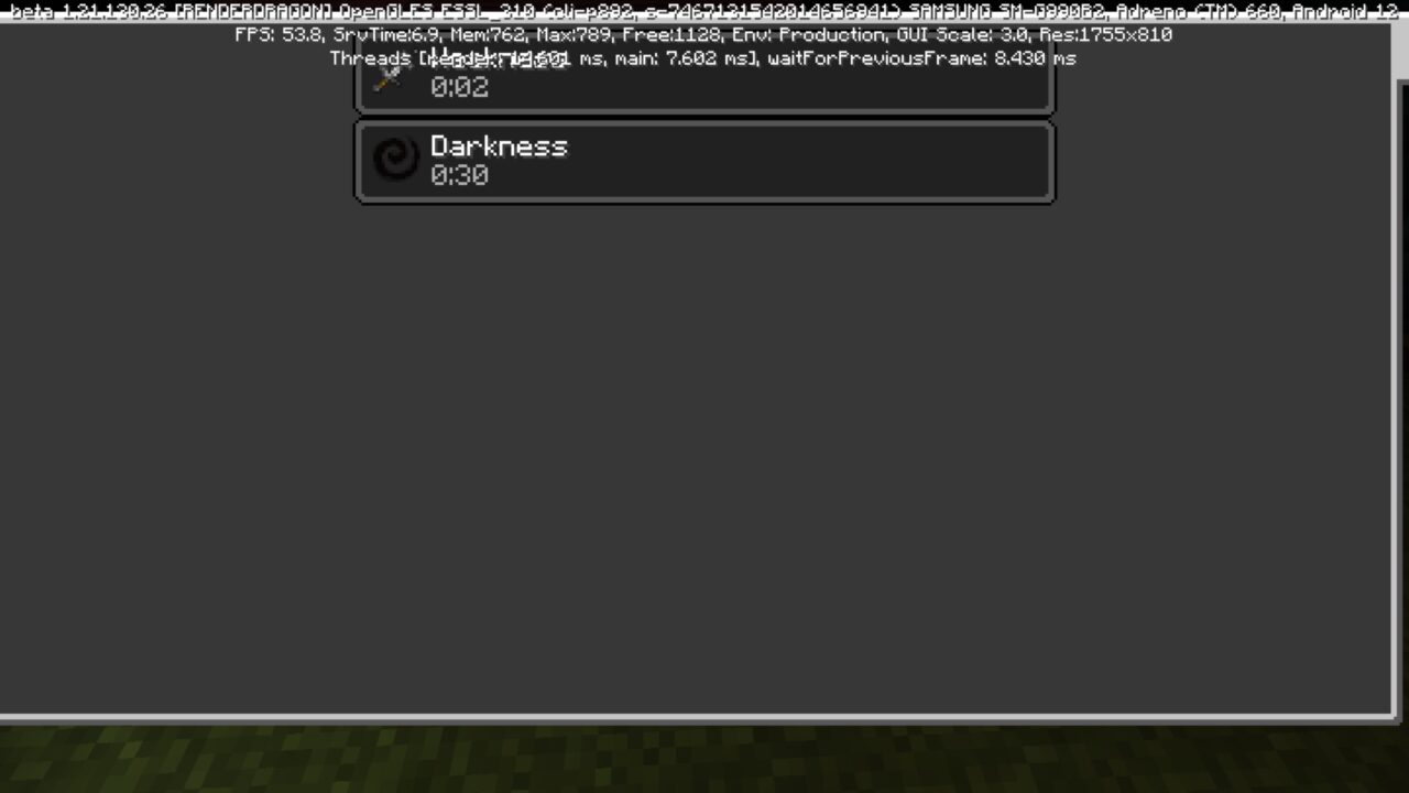 Effects from Slenderman Map for Minecraft PE