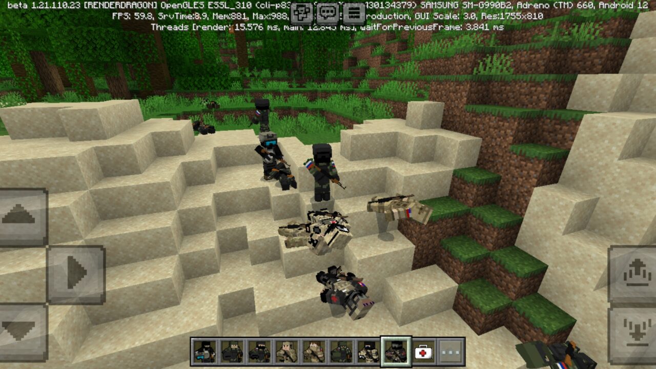 Fight from Project Silent Mod for Minecraft PE