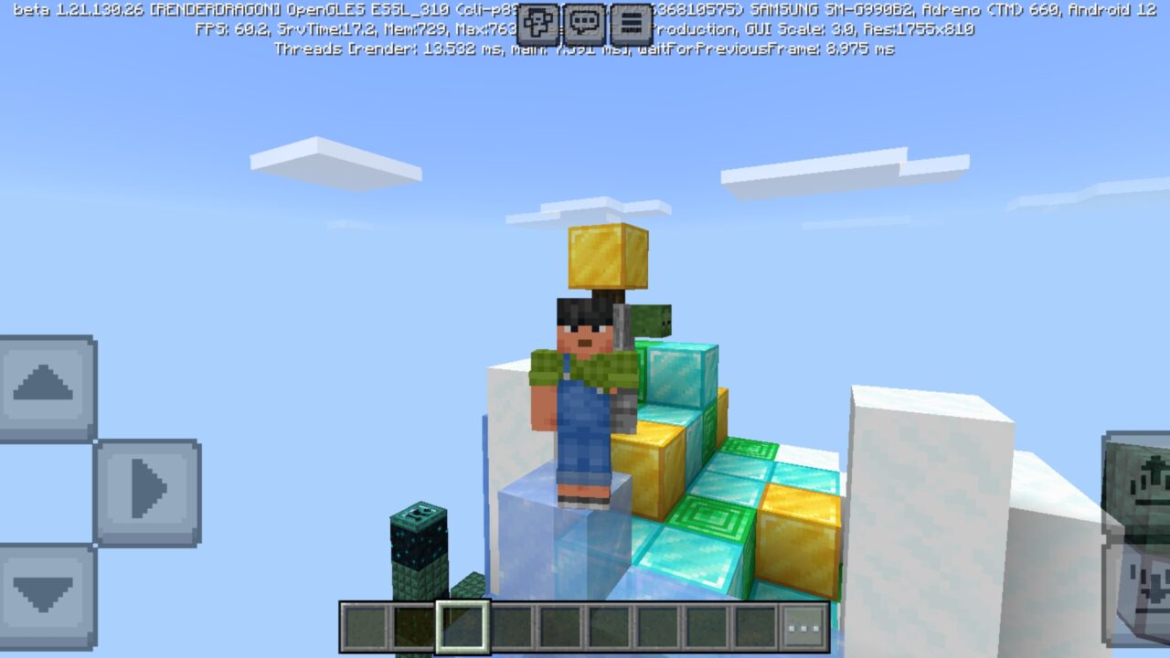 Finish from Mountain Parkour Map for Minecraft PE