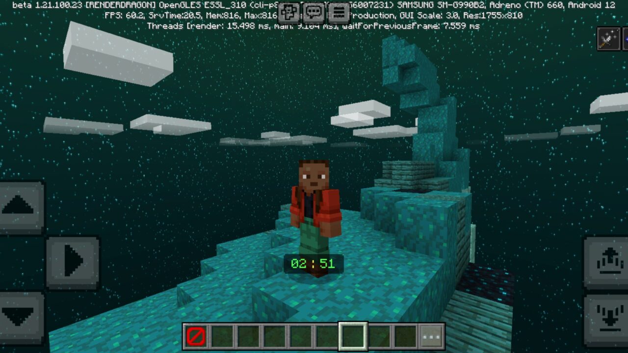 Finish from Warden Parkour Map for Minecraft PE