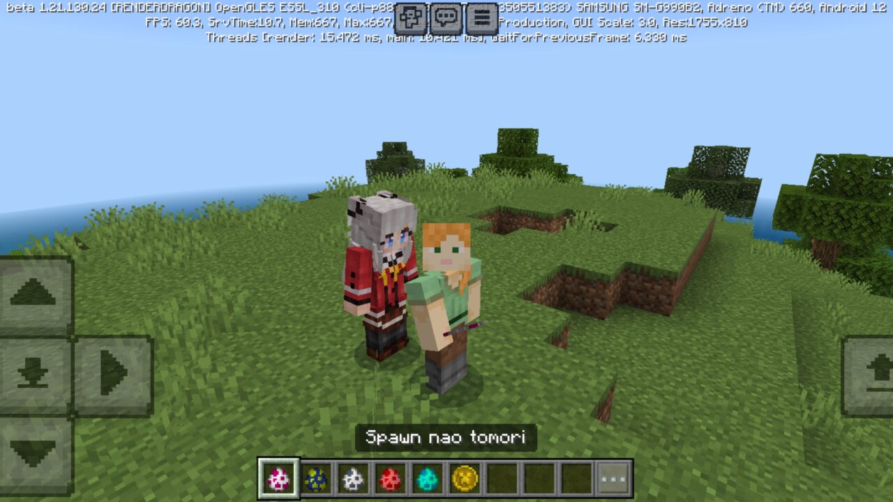 Girl from Kawaii Mods for Minecraft PE