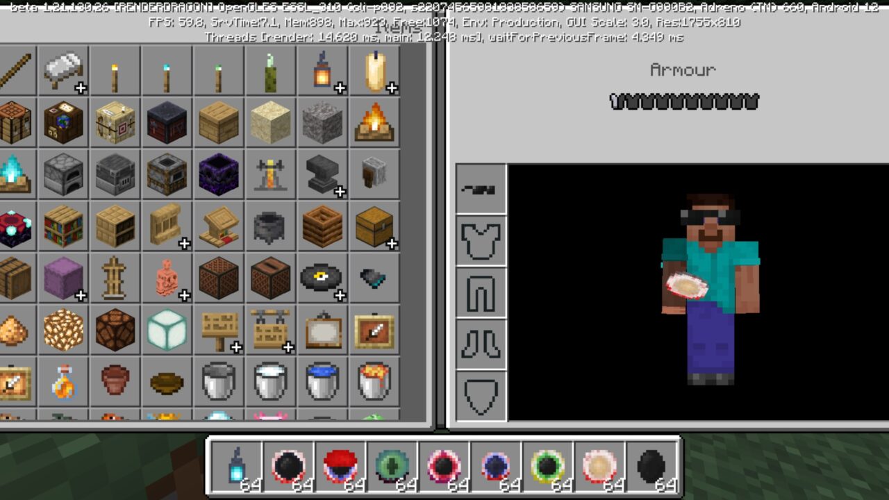 Glasses from Demon Eye Mod for Minecraft PE