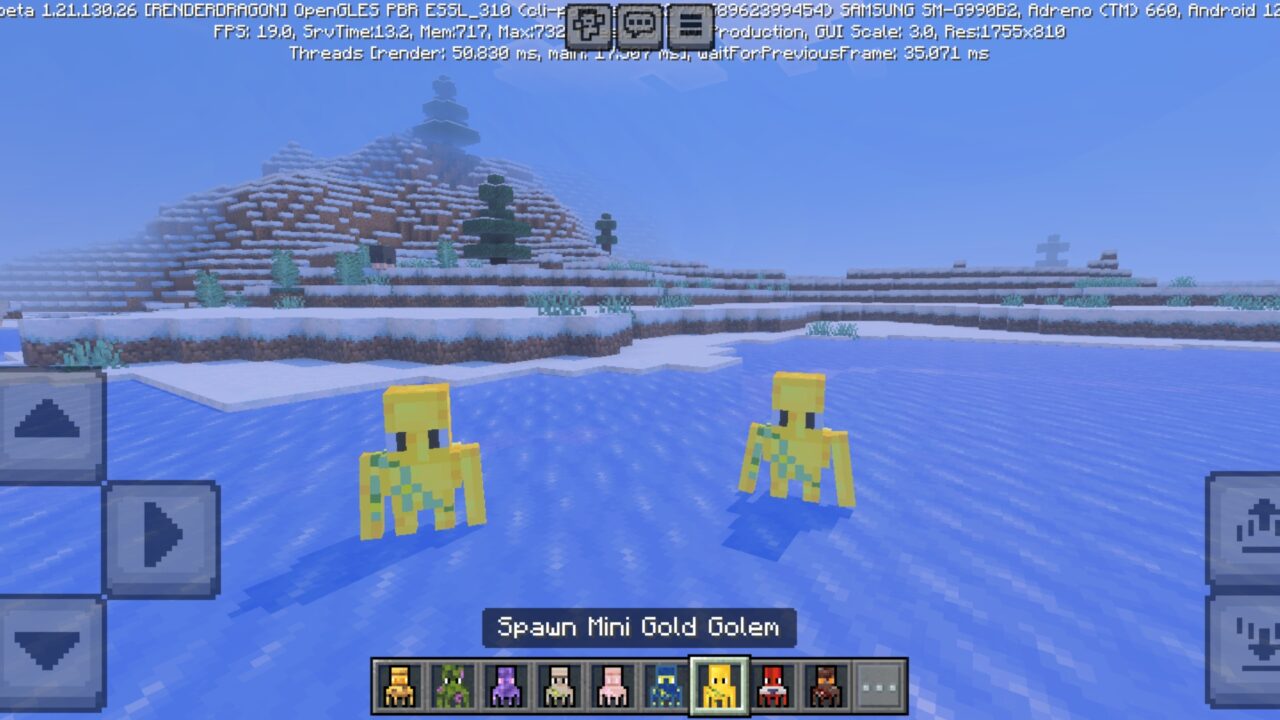 Gold from Mini Golems Mod for Minecraft PE