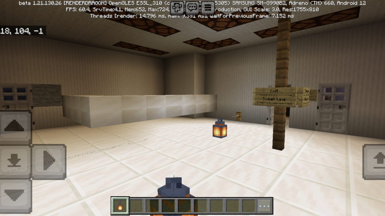 Inside from Treasure Map for Minecraft PE
