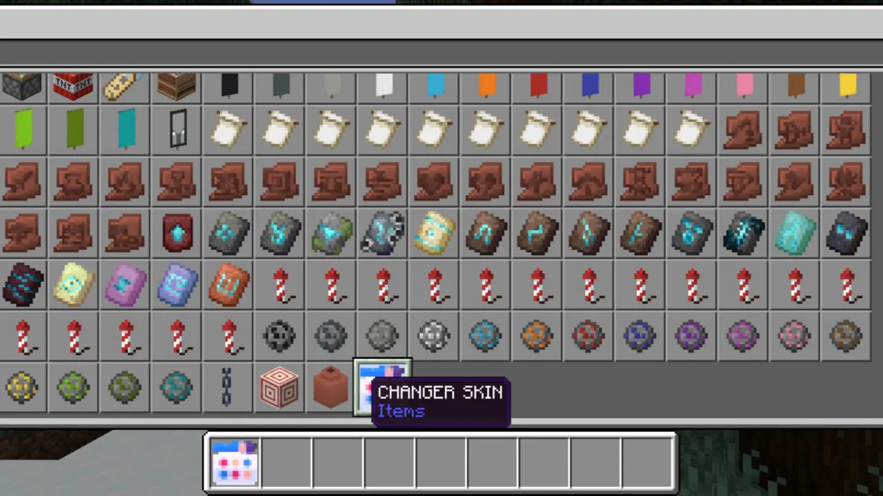 Inventory from Changer Skin Mod for Minecraft PE