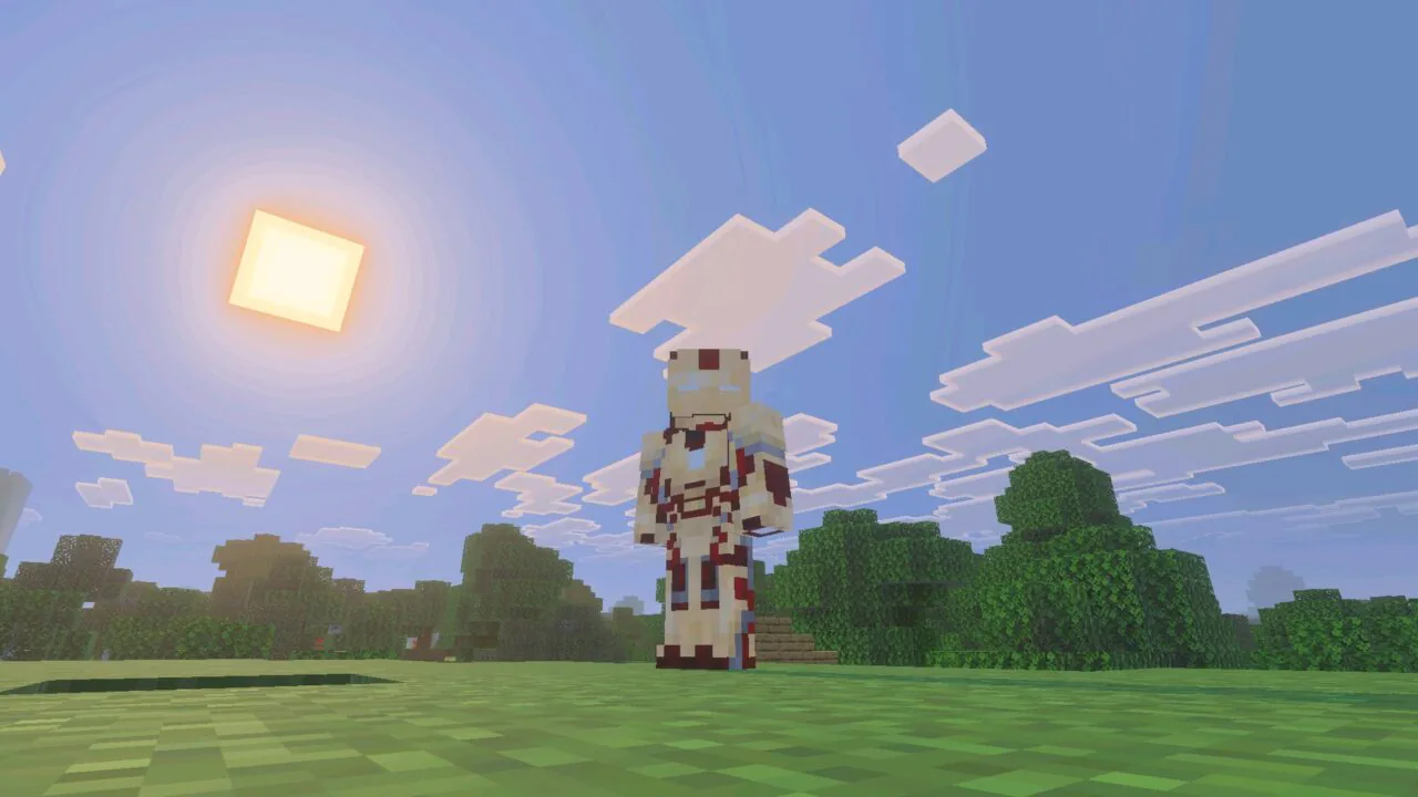 Project from Iron Man Mod for Minecraft PE