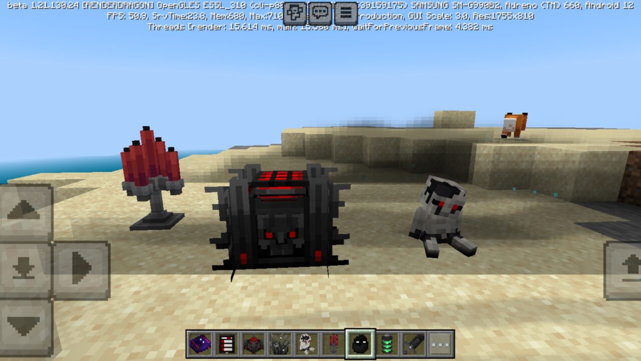 Items from Horror Creatures Mod for Minecraft PE