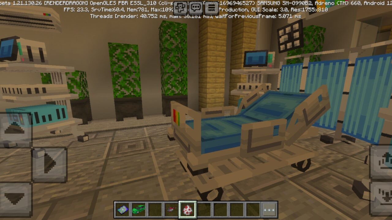 Items from Hospital Simulator Map for Minecraft PE