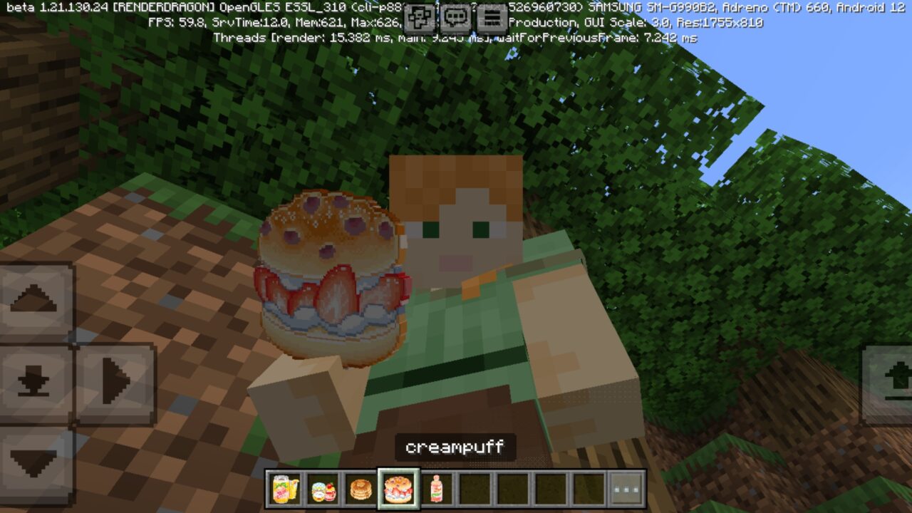 Items from Kawaii Mods for Minecraft PE