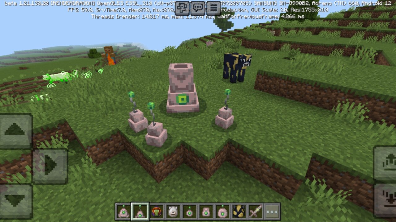 Items from Koprium Invasion Mod for Minecraft PE