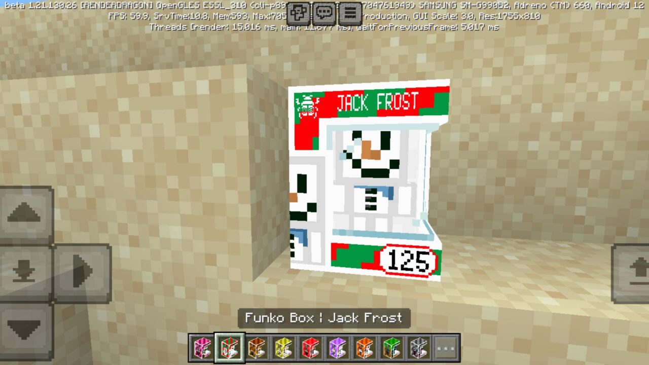 Jack Frost from Funko Box Mod for Minecraft PE