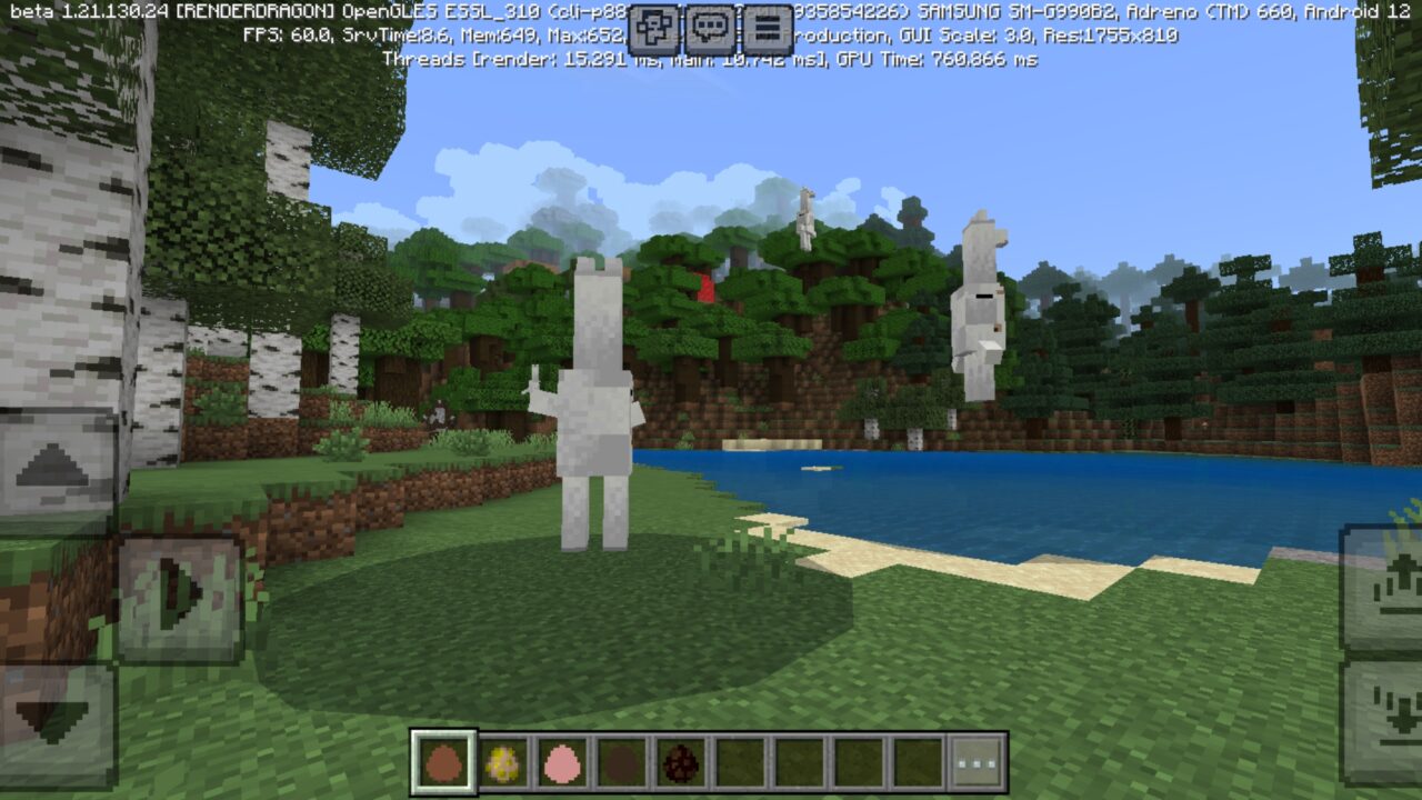 Llamas from Weird Mods for Minecraft PE