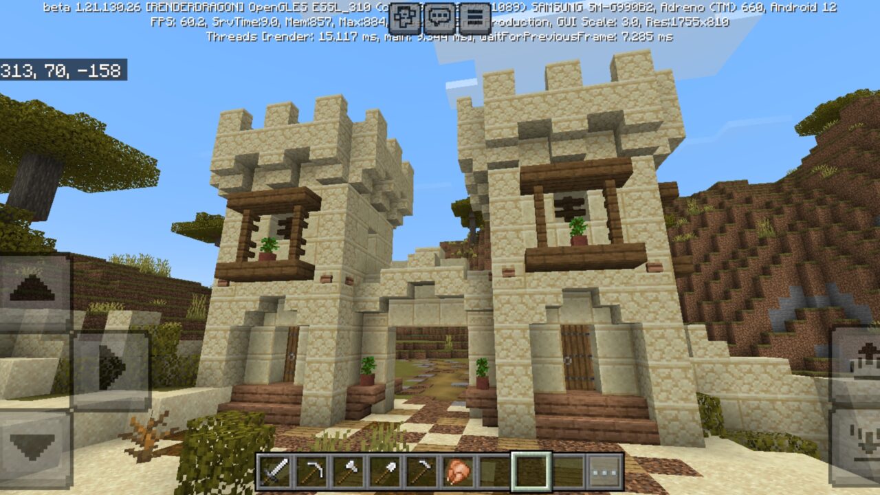 Location from Desert Village Map for Minecraaft PE