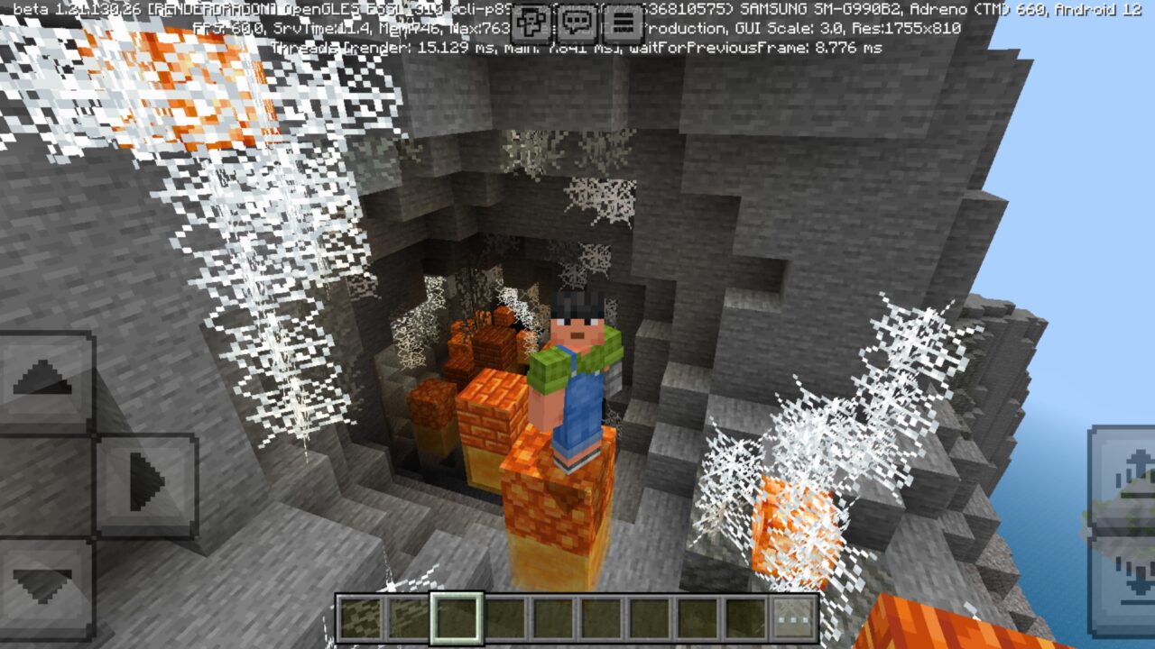 Location from Mountain Parkour Map for Minecraft PE