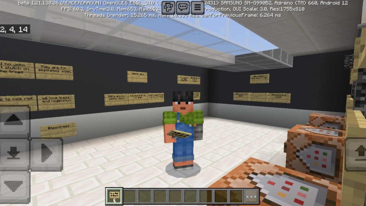 Location from Wall Map for Minecraft PE