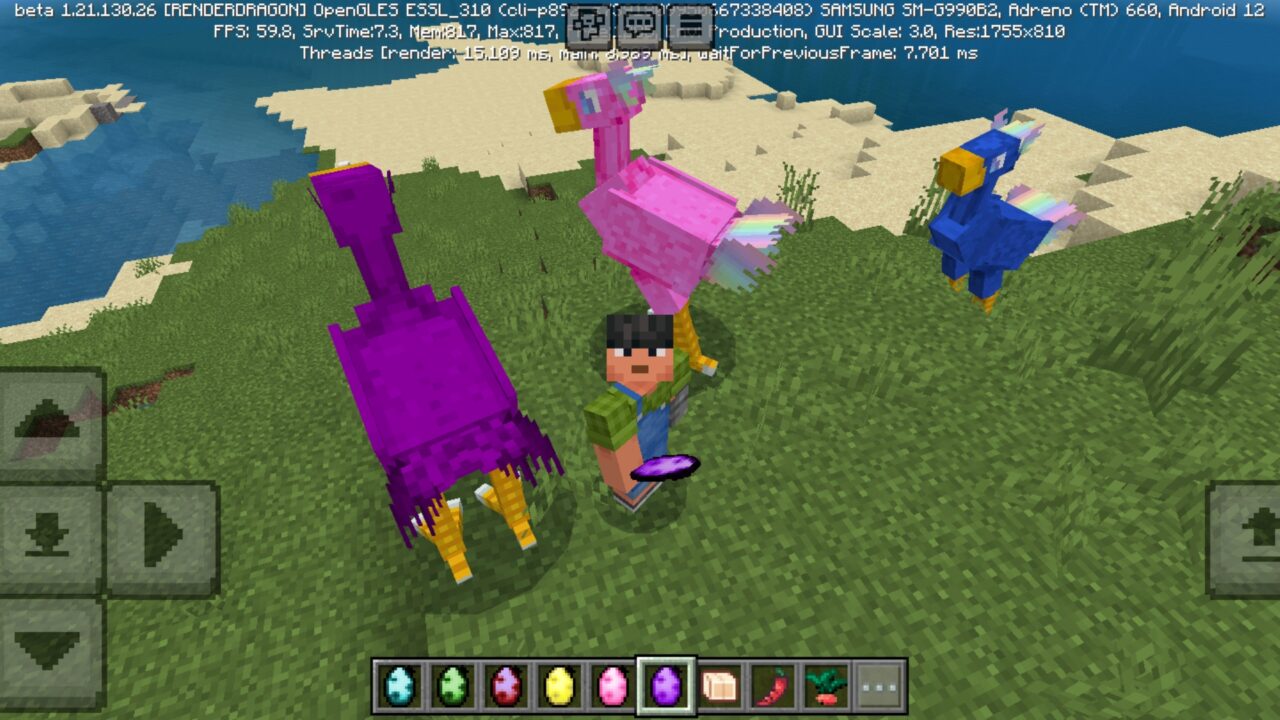 Mobs from ChocoCraft Mod for Minecraft PE