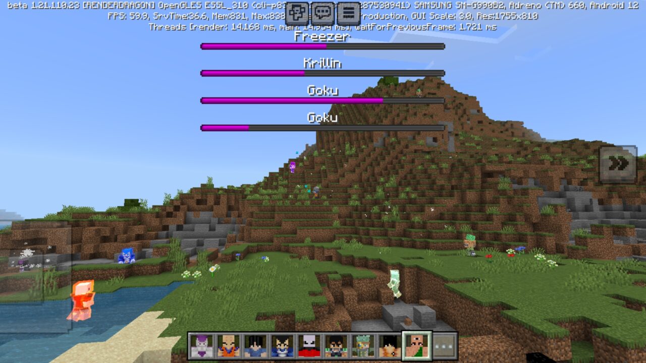 Mobs from Dragon Fight Mod for Minecraft PE