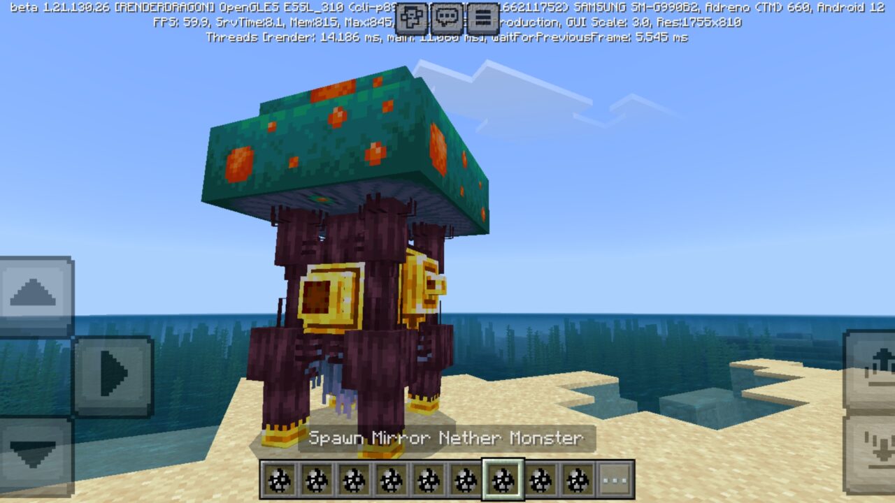 Monster from Mirror Mobs Mod for Minecraft PE