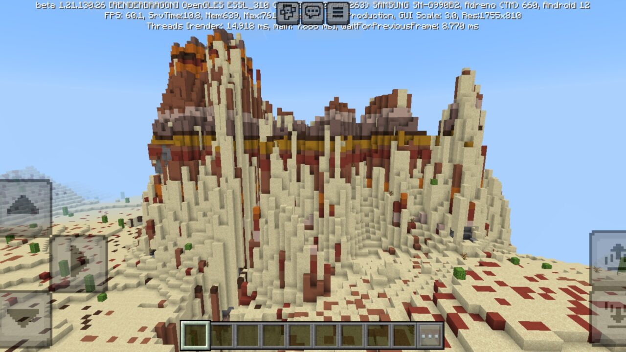 Montain from Kepler World Map for Minecraft PE