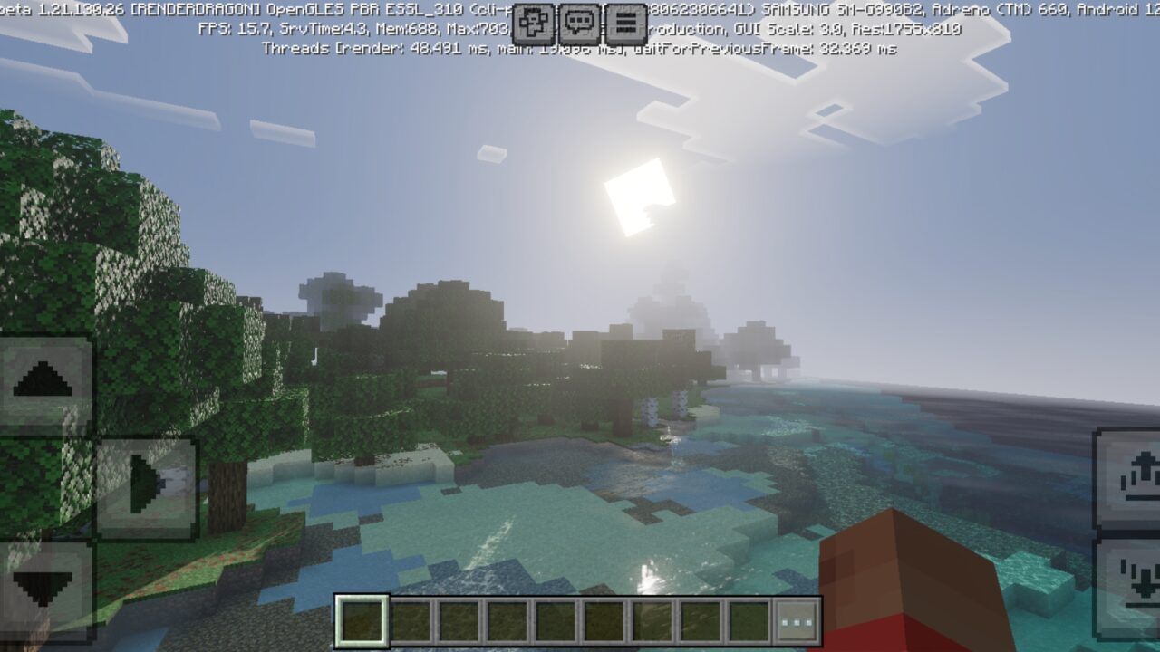 Nature from Cinematic Visuals Shader for Minecraft PE