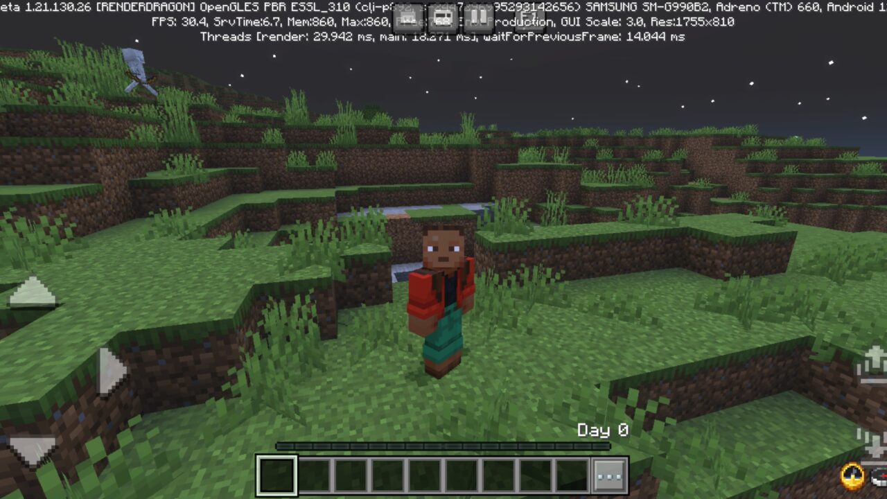 Night from Longer Days Mod for Minecraft PE