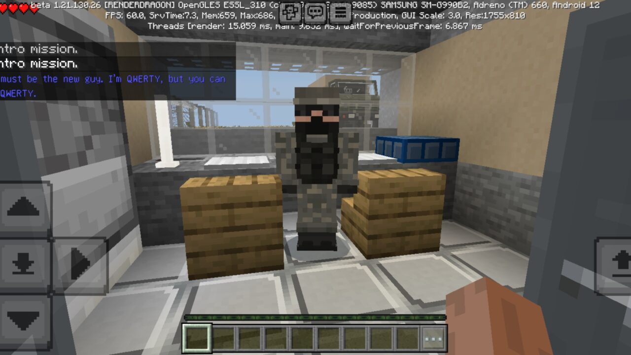 NPC from Area 51 Map for Minecraft PE