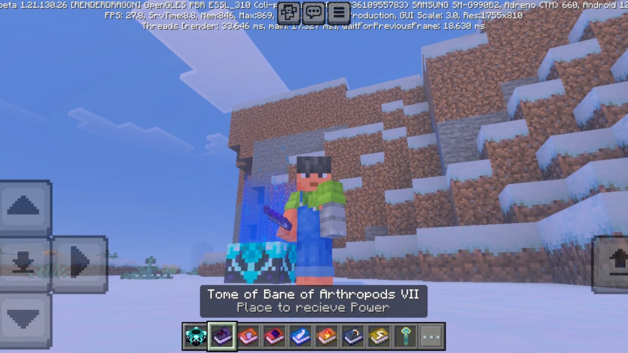 Options from Bewitched Mod for Minecraft PE