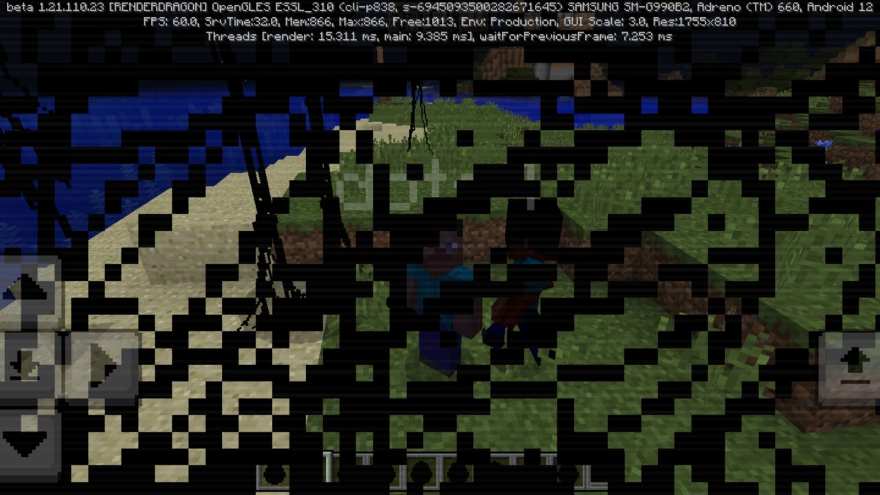 Options from Broken Script Mod for Minecraft PE