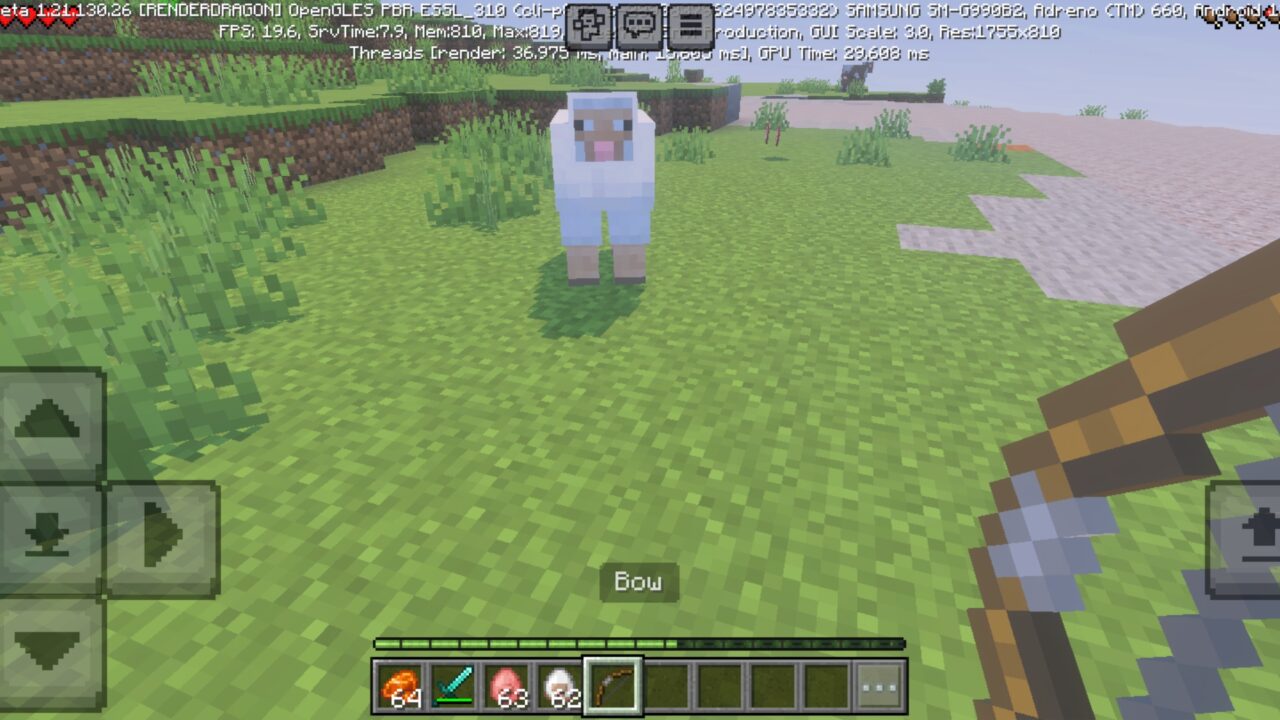 Options from Clumps Mod for Minecraft PE