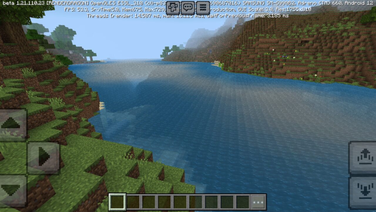 Options from Infinity Visuals Texture Pack for Minecraft PE