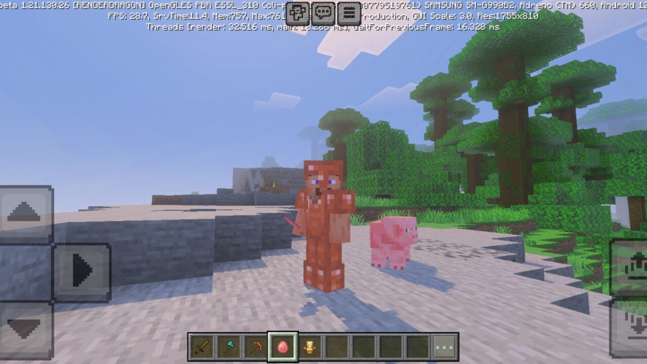 Options from Mini Items Mod for Minecraft PE