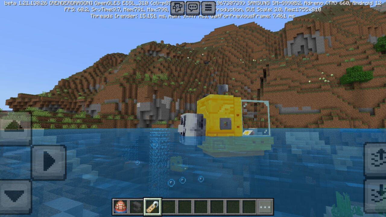 Options from Submarine Texture Pack for Minecraft PE