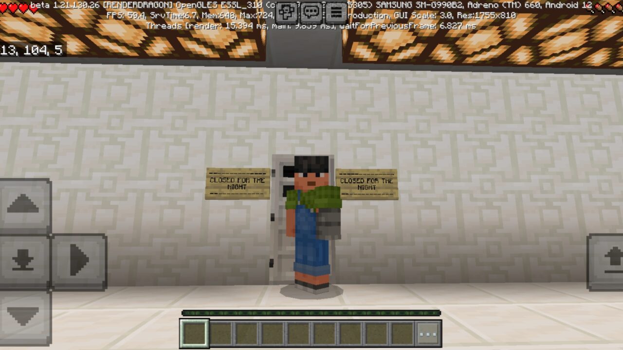 Options from Treasure Map for Minecraft PE