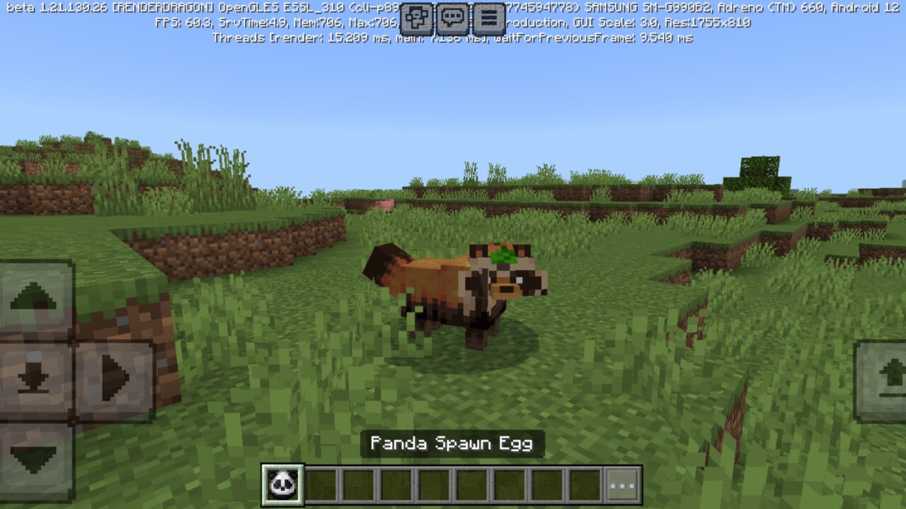 Panda from Tanukis Texture Pack for Minecraft PE