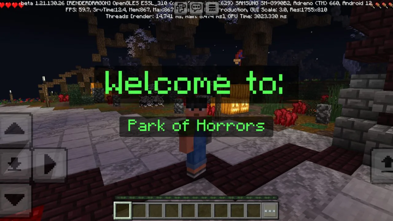Park of Horrors Map for Minecraft PE