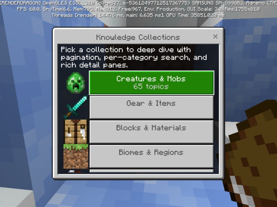 Pocket Wikipedia Mod for Minecraft PE