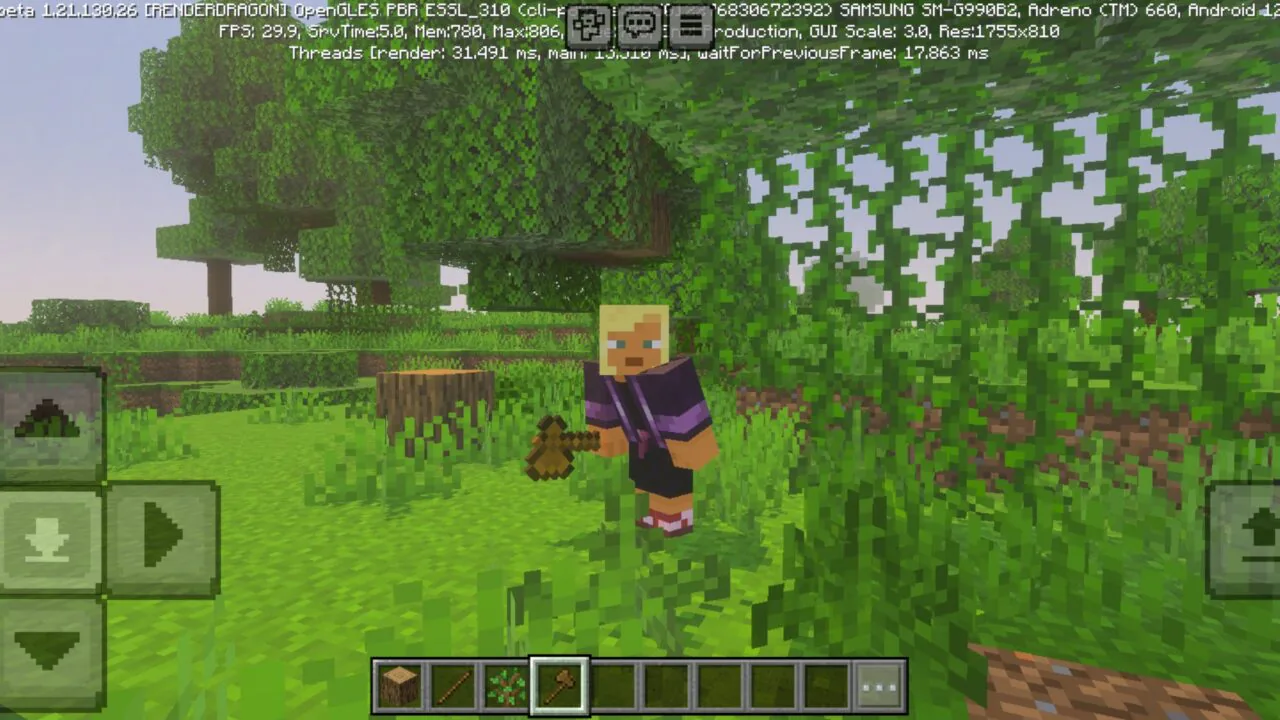 Rules from Tree Harvester Mod for Minecraft PE