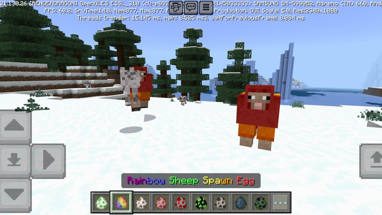 Sheep from Alpha Beta Mod for Minecraft PE