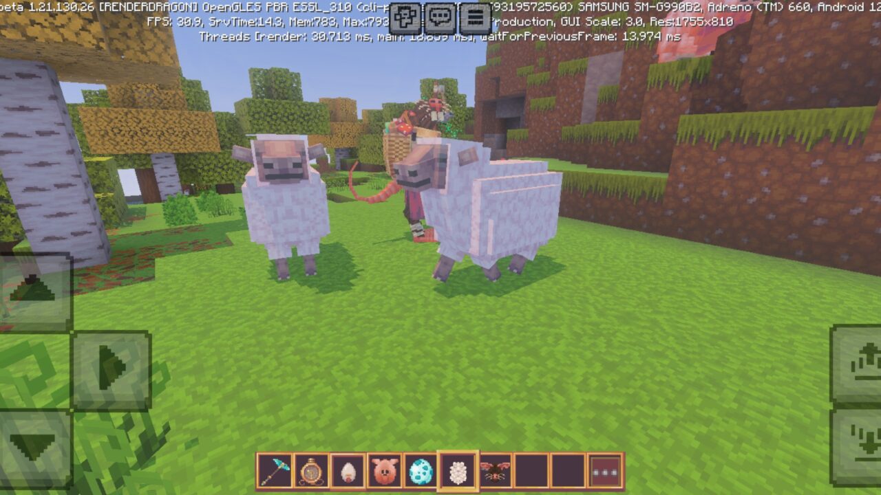Sheep from Kingdom Texture Pack for Minecraft PE