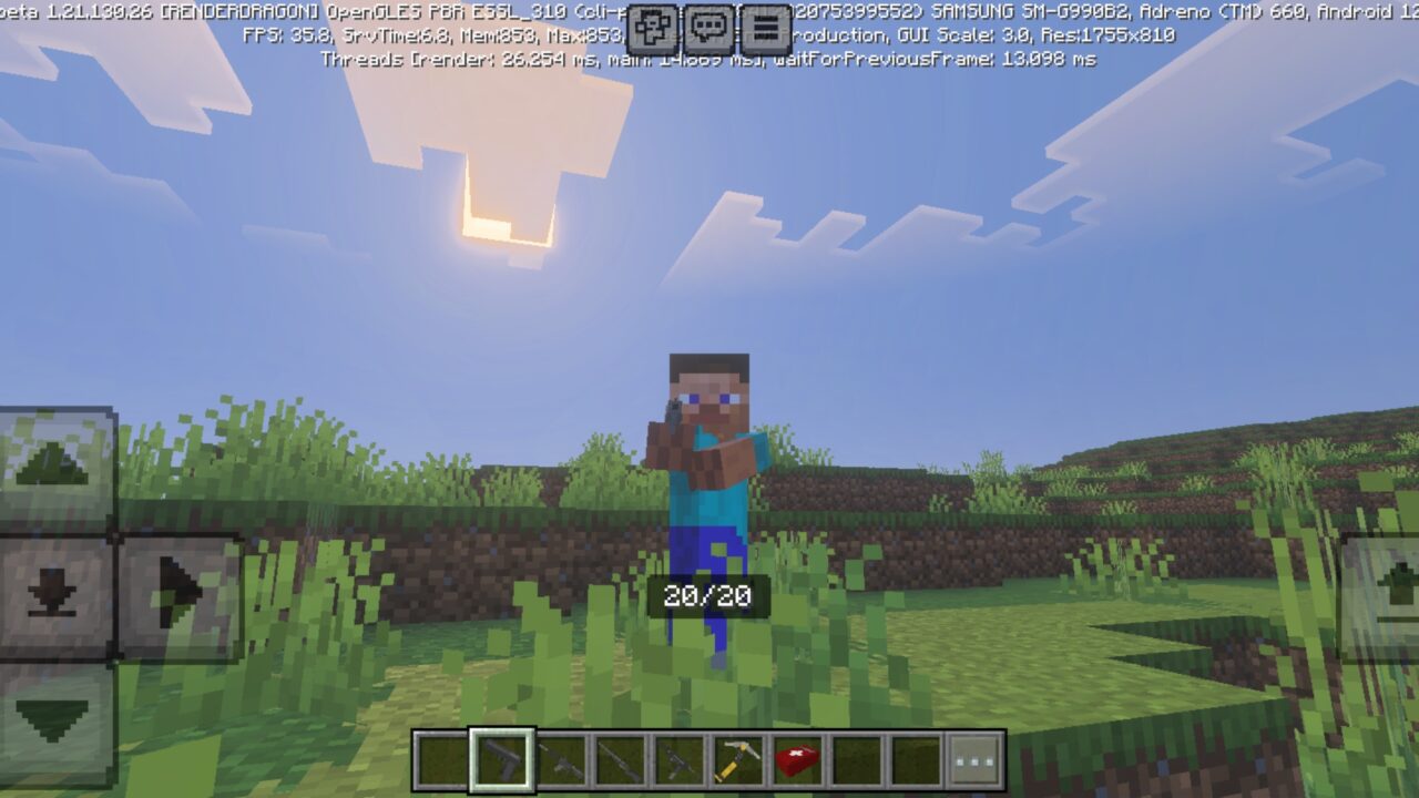 Shoot from Crossbattle Mod for Minecraft PE