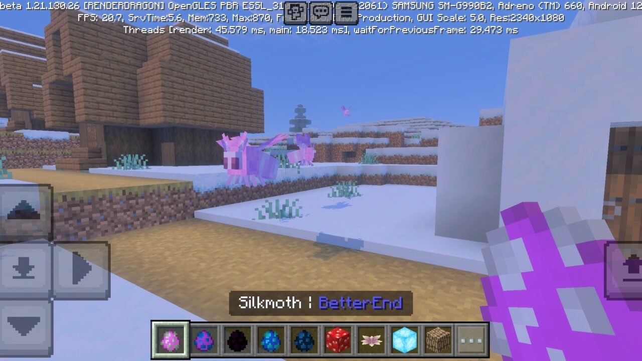 Silkmoth from Better End Mod for Minecraft PE