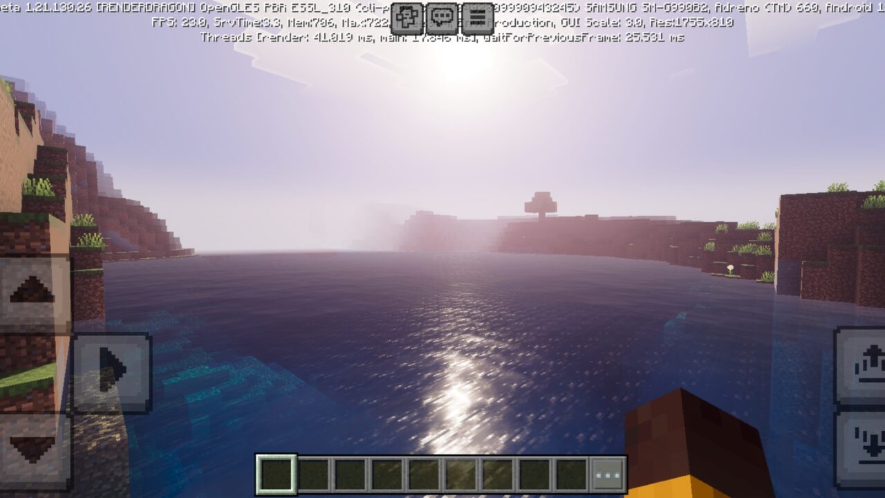 Sky from Auralis Visuals Texture Pack for Minecraft PE