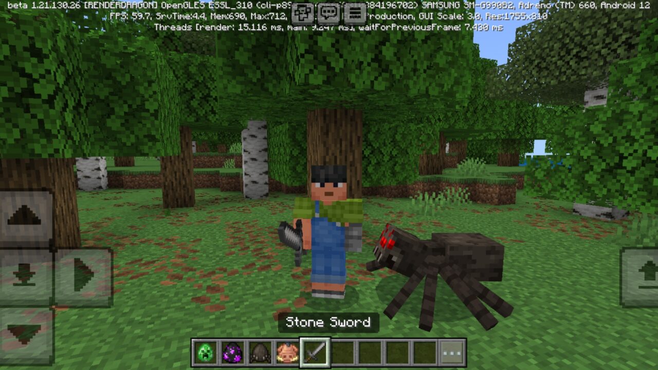 Spider from Heavenly Mode Mod for Minecraft PE