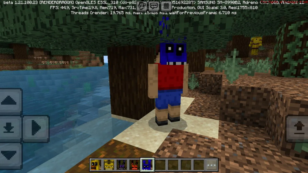 Spring Bonnie Costume Mod for Minecraft PE