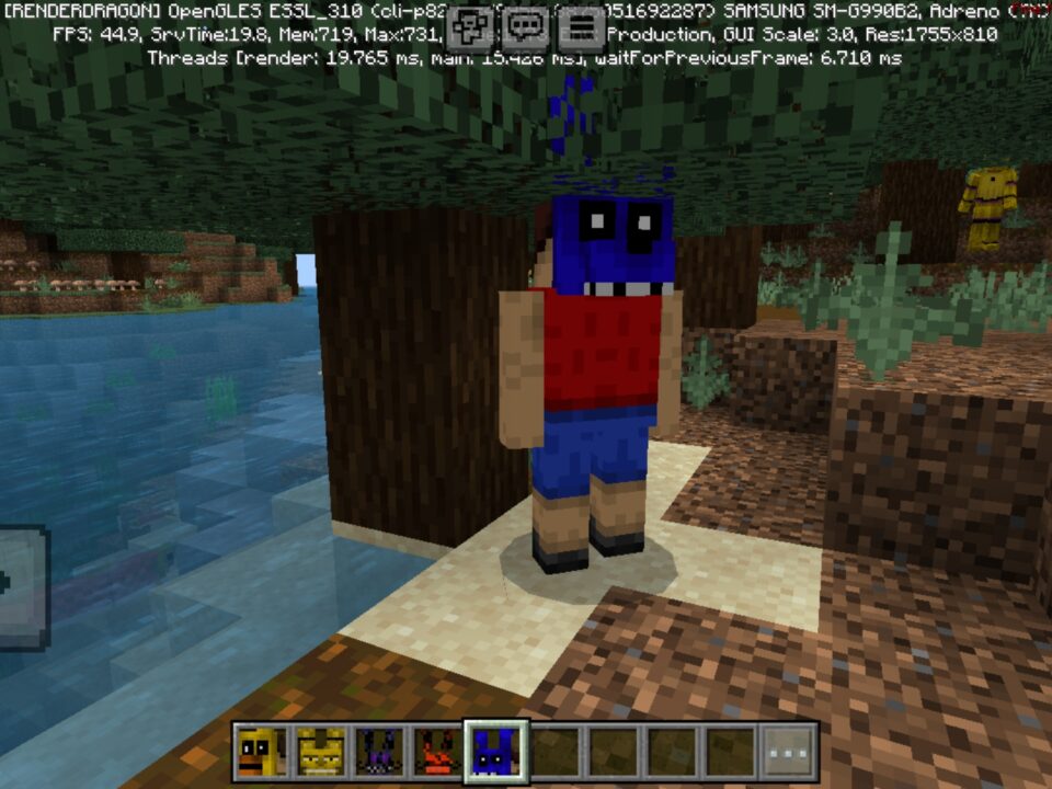 Spring Bonnie Costume Mod for Minecraft PE