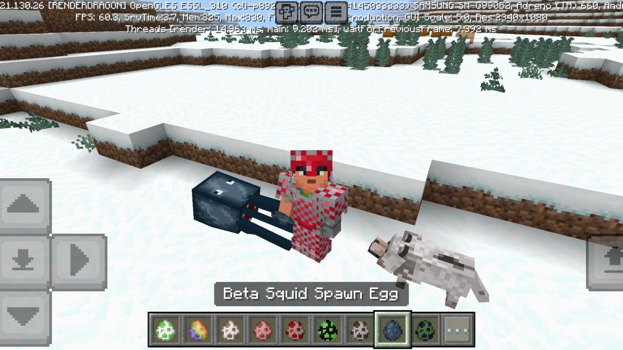 Squid from Alpha Beta Mod for Minecraft PE