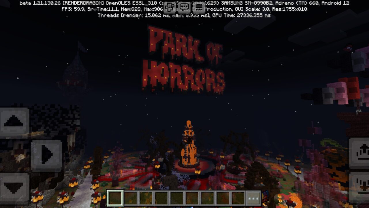 Start from Park of Horrors Map for Minecraft PE