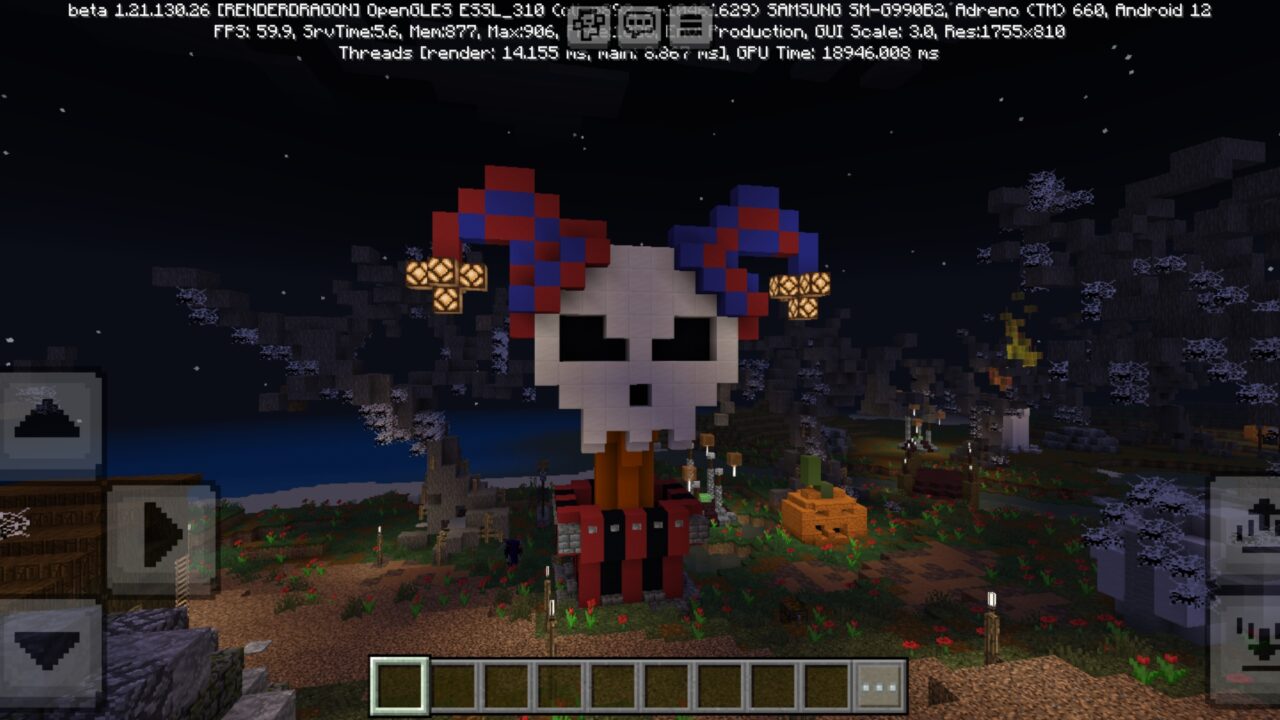 Structure from Park of Horrors Map for Minecraft PE