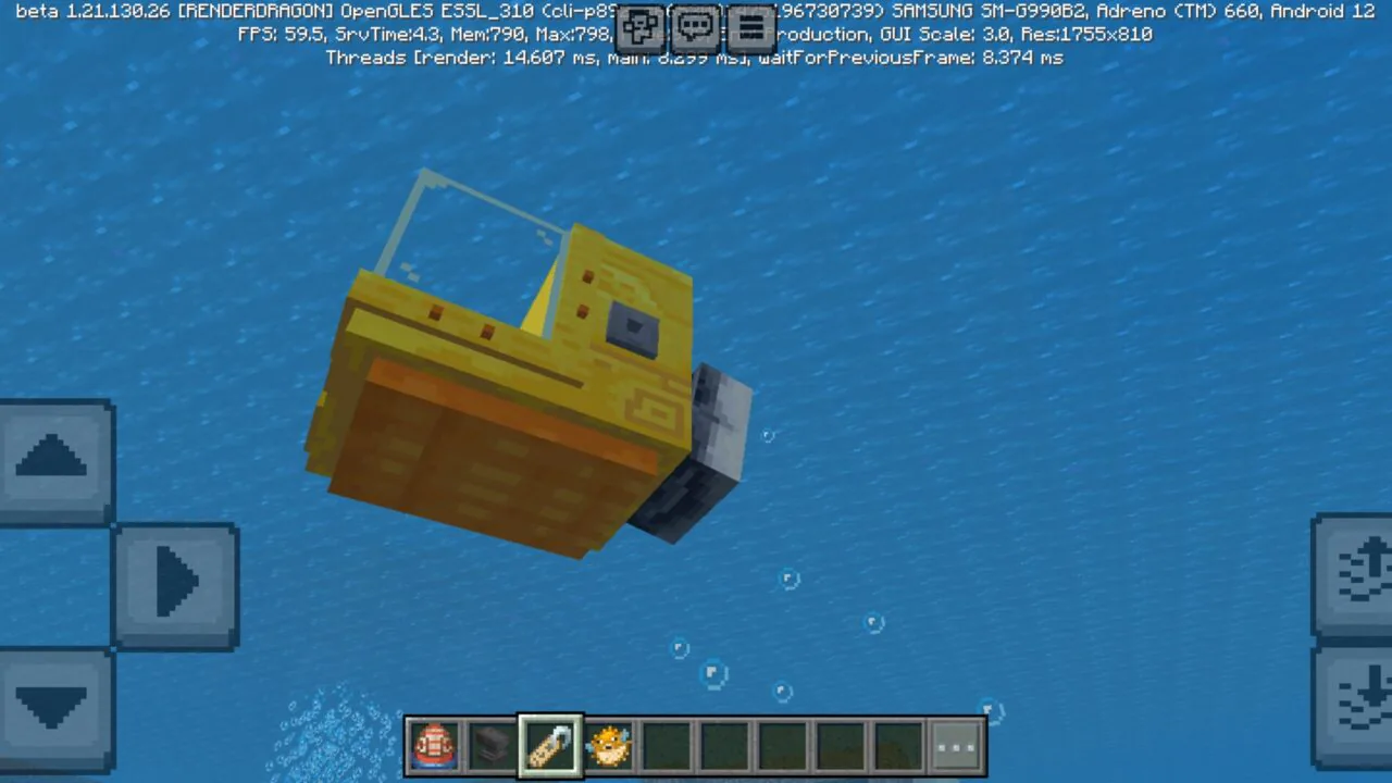 Submarine Texture Pack for Minecraft PE